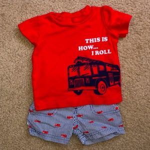 Carters ambulance set. Size 6 months. Excellent condition.